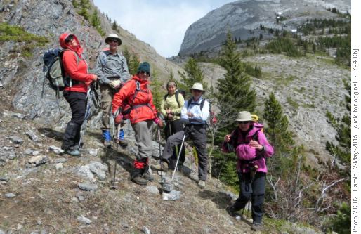 Christine M., Norman, Christine G. Renata, Damian and Jeanette Just Below Limestone Mtn.