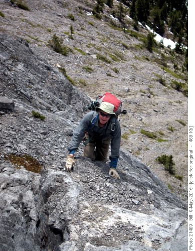 {140 Norm A} climbing the crus