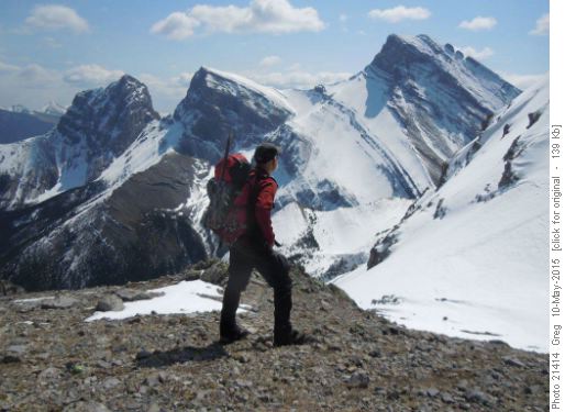 Greg overlooking 3 Sisters
