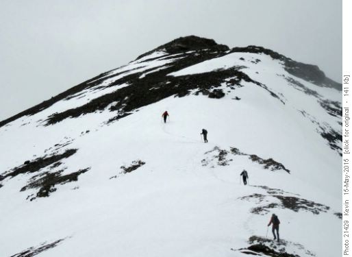 Heading up to the summit of Opal South