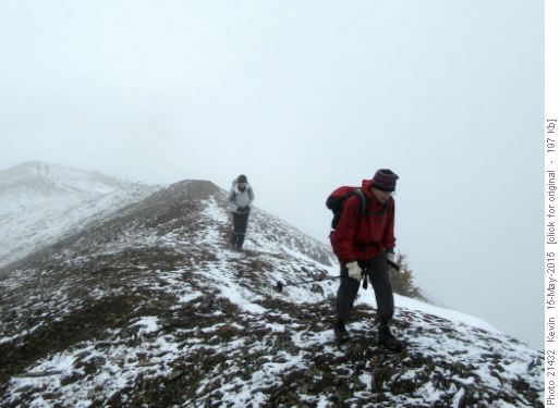 Doug and Inge on the trail below 'the gates'