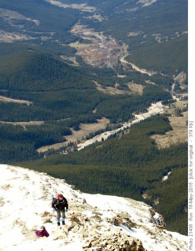 Mt Burke: spring below, winter above
