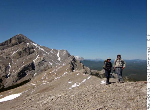 {976 jean Proc} and {1288 Bria Pin} on the first Blackrock Nub looking north to the second nub and Blackrock mountain
