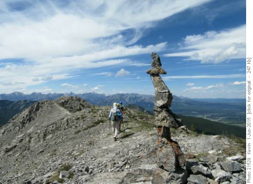 Summit cairn on North Baldy