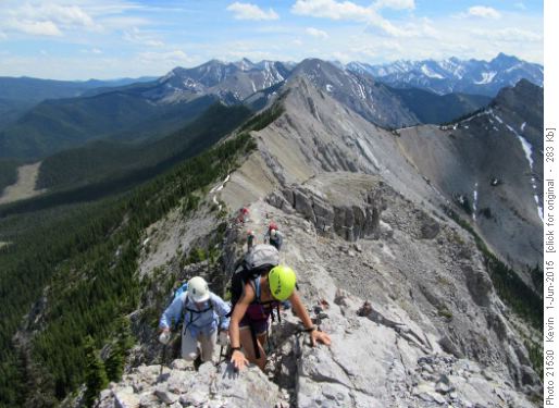 Last few steps to the summit of North Baldy