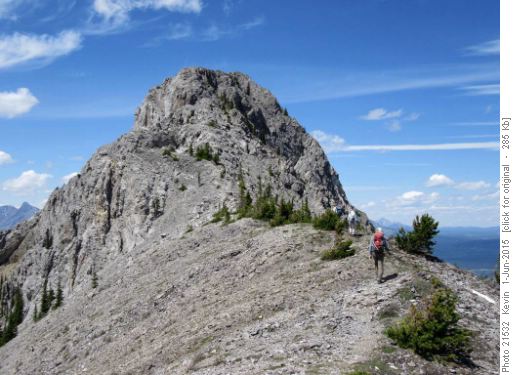 Traversing the ridge from South Baldy to North Baldy