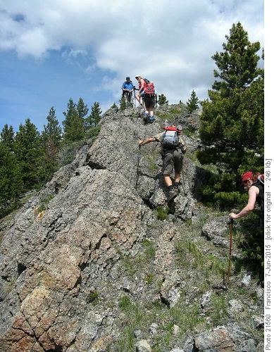 just minutes from the summit