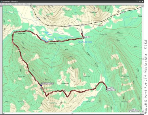 Coyote Hills Route S > N, Distance 11.1 km