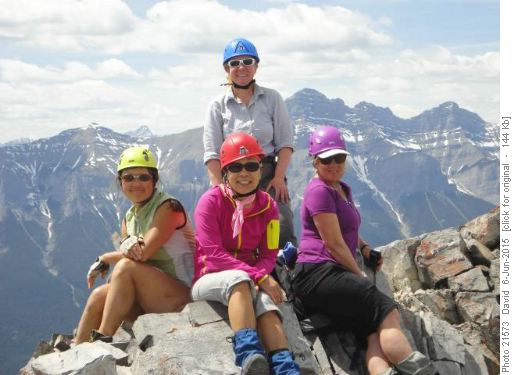 Summit of Squaw's Tit: {581 su mcc}, {1284 y i}, {1445 ch m} and standing {1316 c so}