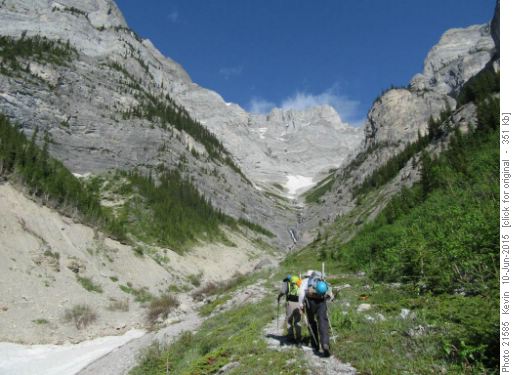 Heading up the drainage
