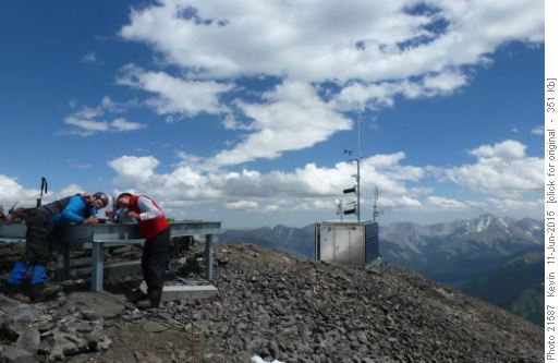 Setting up the the summit photo