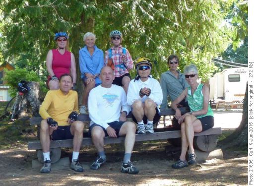 The whole crew at Ross Creek community beach