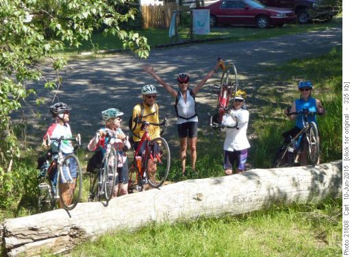 Break at Salmon River crossing