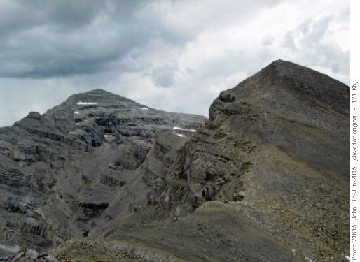 Mount Fullerton (left of photo).