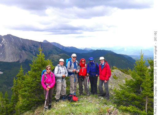 Leaving our late lunch stop on the second peak