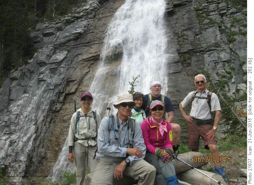 Ribbon Falls /Rosanne, Philip, Janice, Yoko, Ivan, John/