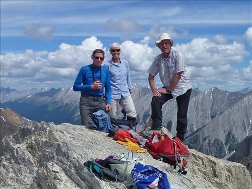 Manfred, Alda and Carl on Mt Cory