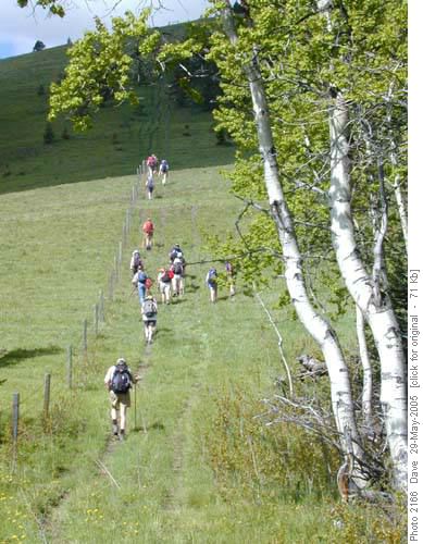 Climbing ridge