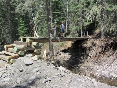 New bridge over Pigeon Creek
