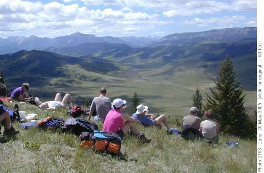 Lunch with views of Livingston Range
