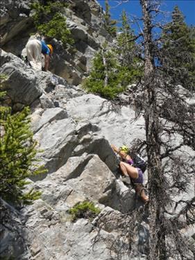 Twin Summits: Returning up the Crux