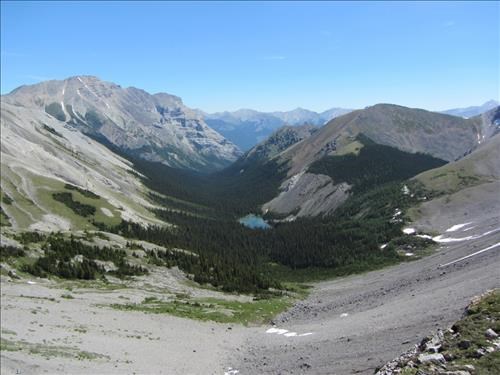 Lost Lake east of Rummel Pass