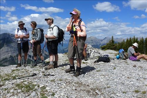 Checking out the route from Heart Mtn