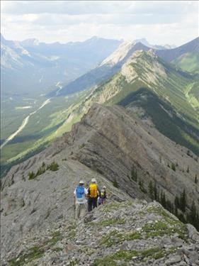 Descending north along Wintour Ridge