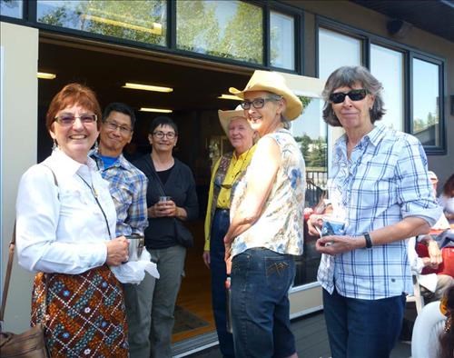 {1314 Barb Brunton}, {329 Robert Huggins}, {522 Brenda Everitt} (sorry, no lobster pancakes!), {231 Dorothy Reimer}, {1129 Denise Taylor} & {142 Brieta Angus} : 2015 Pancake breakfast