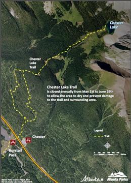 Chester Lake annual closure for wet conditions