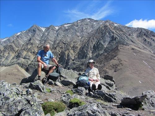 {1837 Walter Bosshard} & {499 Mary Evans} on the summit of Mt. Lipsett