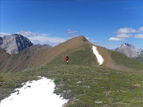 Looking back towards the North Summit