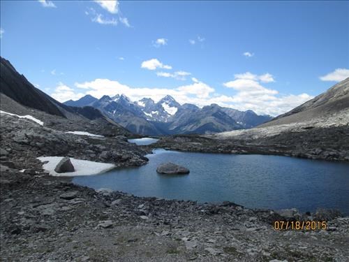 French Glacier from Three Lakes Valley