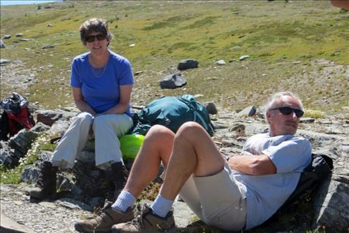 Aldis and Walter checking out the views