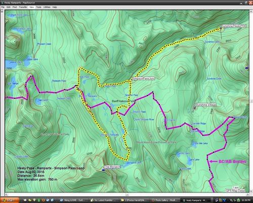 Healy Pass, Ramparts Simpson Pass Route