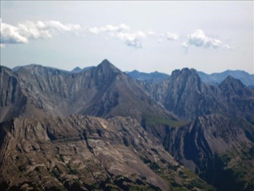 Even though we could n't see him we waved to {607 Damian Gann} on the summit Mount Evan-Thomas