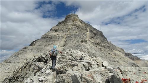 David on the South ridge of Carnarvon