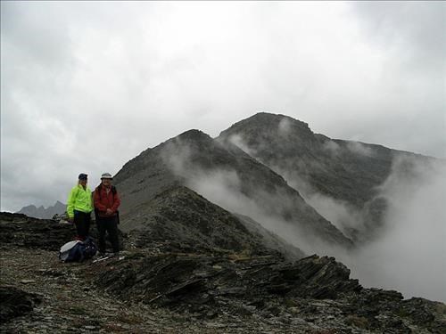 Indian ridge,high point in center