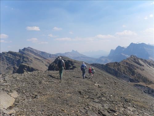 Along Quartzite Ridge with Molar in the distance
