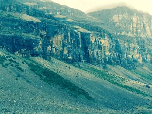 View from lunch at base of glacier