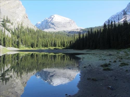 Mt. James Walker from lake