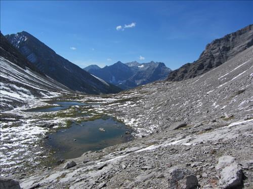 Upper tarns in northeast cirque