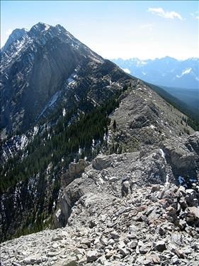 On the way up Roberta peak