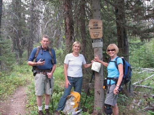 Bill, Madeleine and Ginger in the Great Bear Wilderness