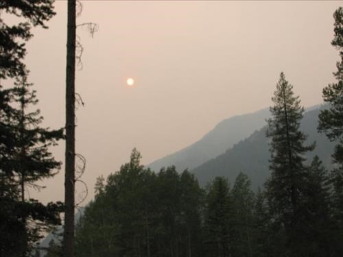 Smoky view from the Devil Creek Campground