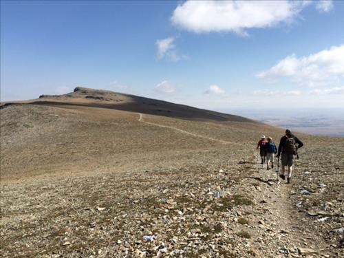 Hiking on top of the world (photo by Madeleine)