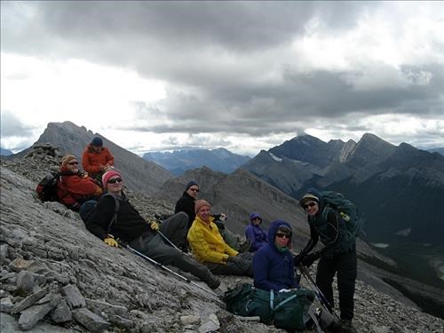 A chilly lunch on Emma's summit