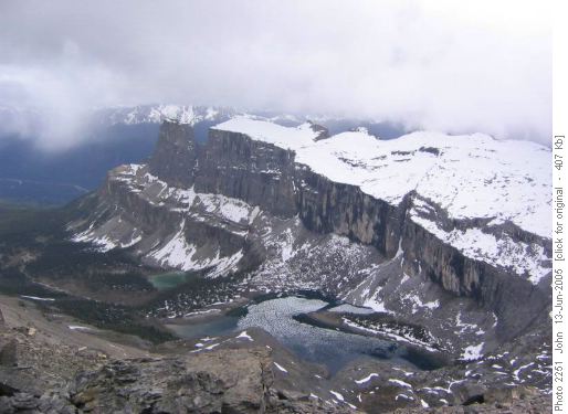 Tower lake, Rockbound lake and Castle mountain
