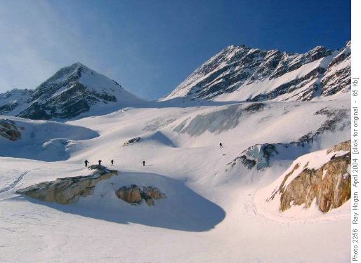 Approaching the President Glacier