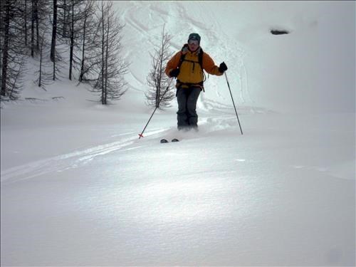 {154 Philip C} finishing the gully